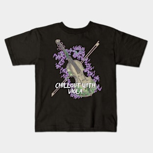 violist, chillout with viola Kids T-Shirt